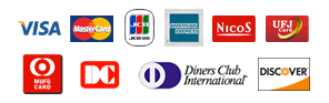 VISA, Master, JCB, NICOS, UFJ, MUFG, DC, Diners, DISCOVER
